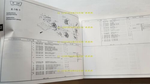 HONDA VFR 750 F Interceptor 1987 catalogo ricambi ORIGINALE Parts …