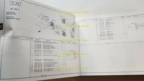 HONDA VFR 750 F Interceptor 1987 catalogo ricambi ORIGINALE Parts …