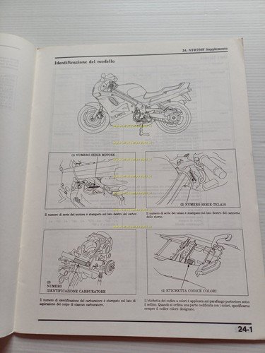 Honda VFR 750 F VARIANTI 1996 manuale officina ITALIANO originale