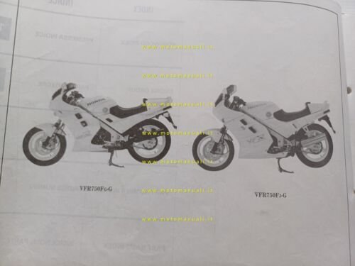HONDA VFR 750 F - Interceptor 1988 catalogo ricambi originale