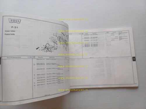 HONDA VFR 750 F - Interceptor 1988 catalogo ricambi originale