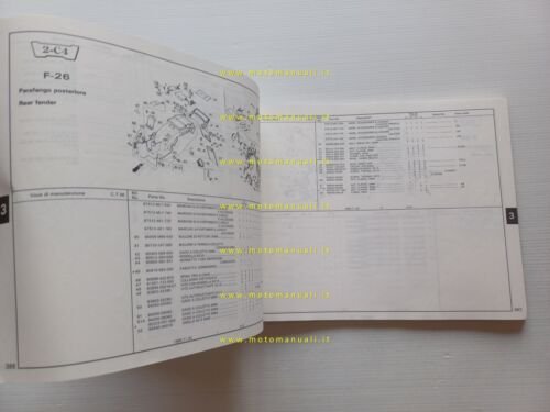 HONDA VFR 750 F - Interceptor 1988 catalogo ricambi originale
