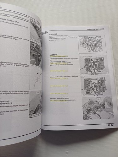 HONDA VFR 800 A 2005 AGGIORNAMENTO manuale officina italliano originale