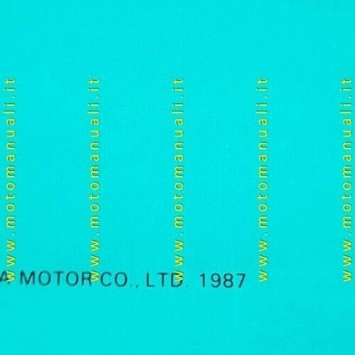 HONDA VT 1100 C SHADOW 1987 catalogo ricambi ORIGINALE Spare …