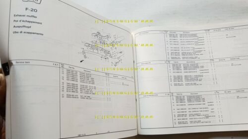 HONDA VT 1100 C SHADOW 1987 catalogo ricambi ORIGINALE Spare …