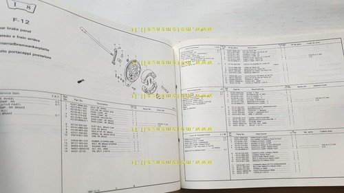 HONDA VT 1100 C SHADOW 1987 catalogo ricambi ORIGINALE Spare …