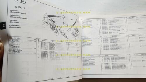 HONDA VT 1100 C SHADOW 1987 catalogo ricambi ORIGINALE Spare …