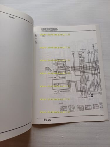 Honda VT 1100 C VARIANTI 1993 manuale officina originale
