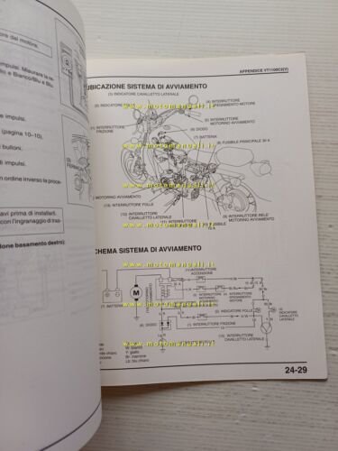 Honda VT 1100 C2 VARIANTI 1996 manuale officina ITALIANO originale