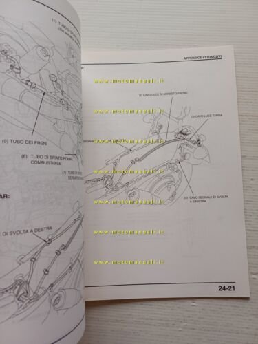 Honda VT 1100 C2 VARIANTI 1996 manuale officina ITALIANO originale