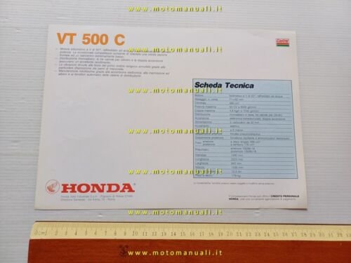 Honda VT 500 C 1983 depliant ITALIANO originale brochure