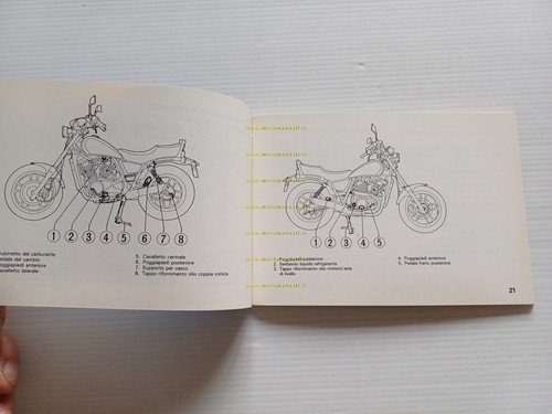 Honda VT 500 C 1984 manuale uso manutenzione originale ITALIANO