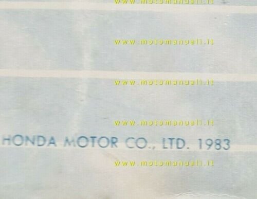 Honda VT 500 E 1983 manuale uso manutenzione moto originale …
