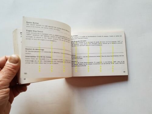 Honda VT 500 E 1983 manuale uso manutenzione moto originale …