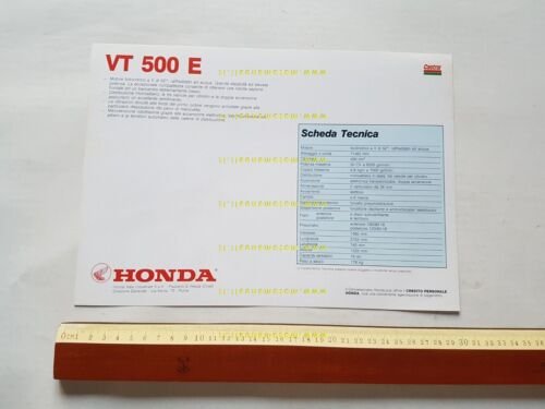 Honda VT 500 E 1985 depliant ITALIANO originale brochure