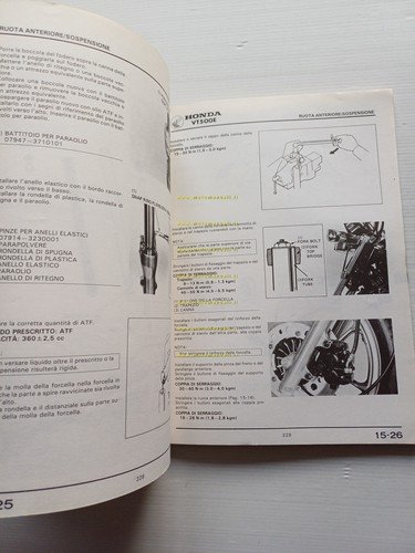 HONDA VT 500 E 1985 manuale officina ITALIANO originale