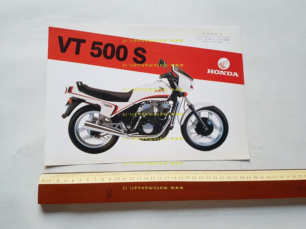 Honda VT 500 S 1983 depliant moto ITALIANO originale brochure