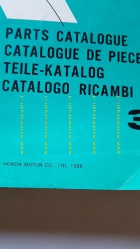 HONDA VT 600 C 1988 catalogo ricambi ORIGINALE Spare Parts …