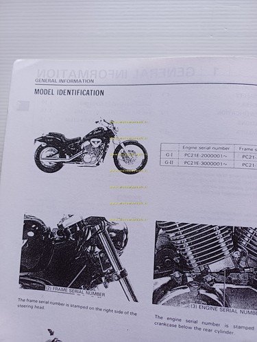 HONDA VT 600 C 1988 manuale officina inglese originale