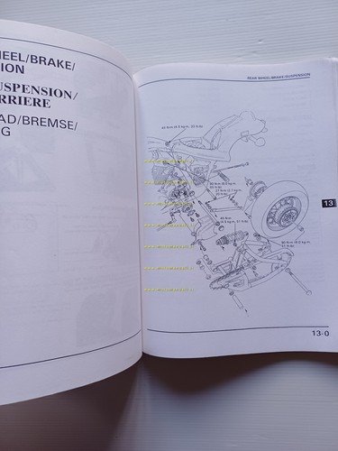 HONDA VT 600 C 1988 manuale officina inglese originale