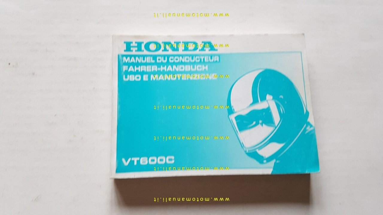 Honda VT 600 C 1989 manuale uso manutenzione libretto ITALIANO …