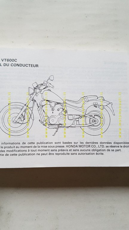 Honda VT 600 C 1989 manuale uso manutenzione libretto ITALIANO …