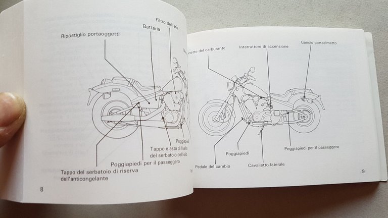 Honda VT 600 C CUSTOM 1990 manuale uso italiano originale …
