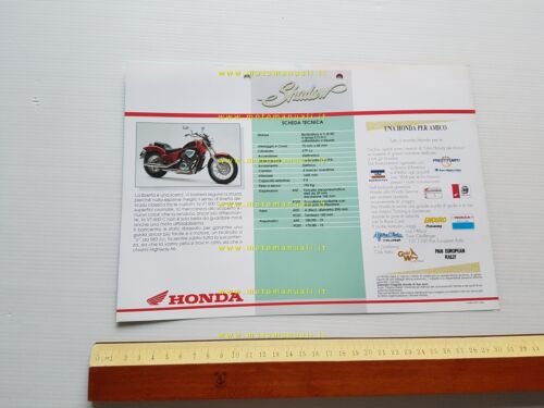 Honda VT 600 C Shadow anni 90 depliant italiano originale