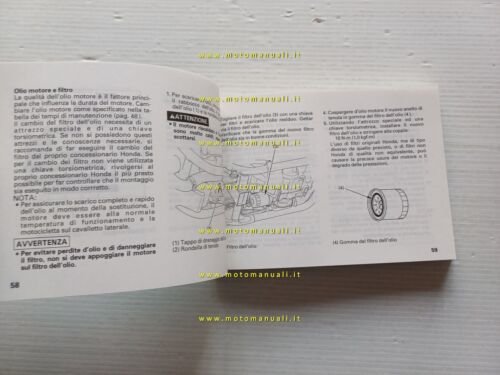 Honda VT 750 C Shadow 2000 manuale uso manutenzione libretto …