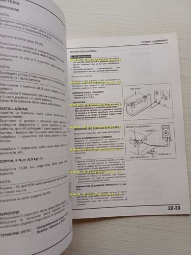 Honda VT 750 C1 VARIANTI 2000 manuale officina ITALIANO originale