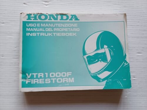 Honda VTR 1000 F Firestorm 1998 manuale uso manutenzione italiano …