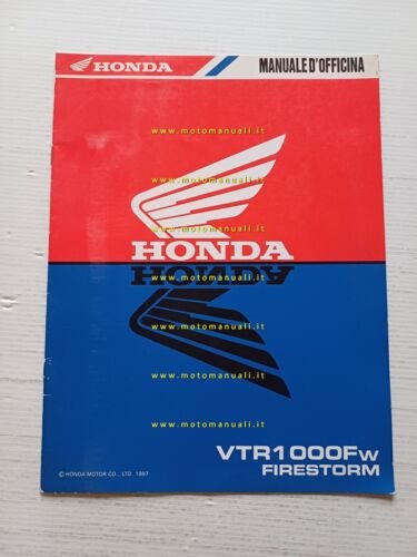 Honda VTR 1000 Firestorm VARIANTI 1997 manuale officina ITALIANO originale