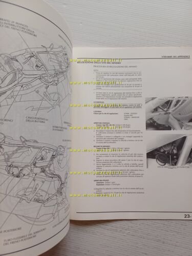 Honda VTR 1000 Firestorm VARIANTI 1997 manuale officina ITALIANO originale