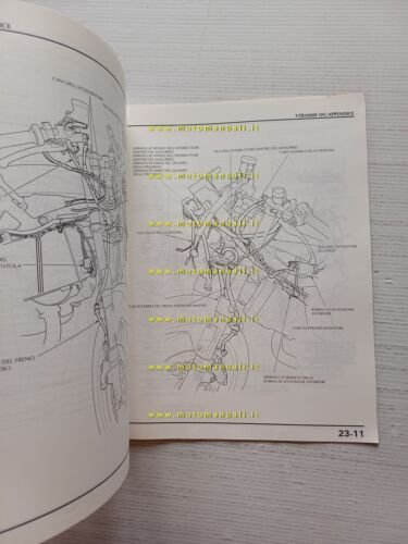 Honda VTR 1000 Firestorm VARIANTI 1997 manuale officina ITALIANO originale