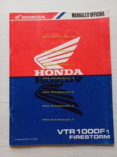 Honda VTR 1000 Firestorm VARIANTI 2000 manuale officina ITALIANO originale