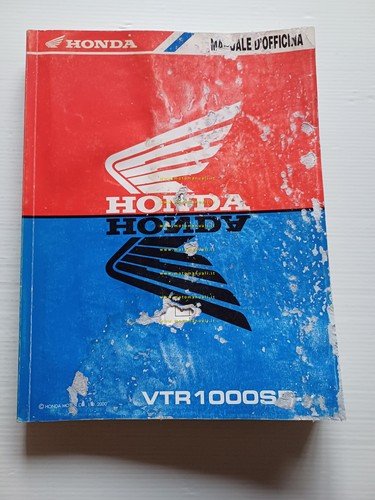 Honda VTR 1000 SP 2000 manuale officina riparazione italiano originale