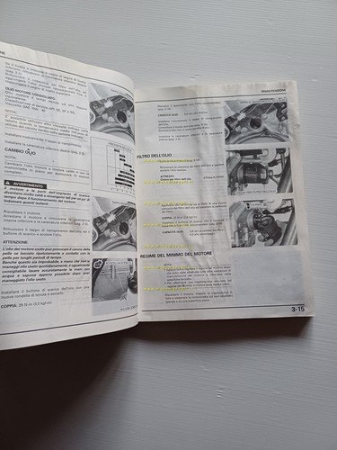 Honda VTR 1000 SP 2000 manuale officina riparazione italiano originale