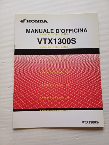 Honda VTX 1300 S VARIANTI 2005 manuale officina ITALIANO originale