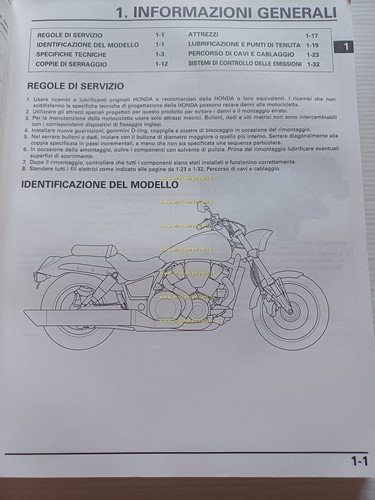 HONDA VTX 1800 C - VTX 2001-02 manuale officina ITALIANO …