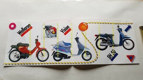 Honda Wallaroo 50 SH 50 Vision 50 depliant italiano originale