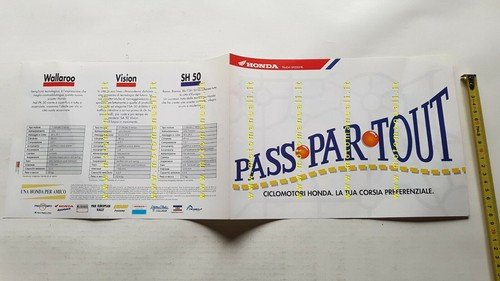 Honda Wallaroo 50 SH 50 Vision 50 depliant italiano originale