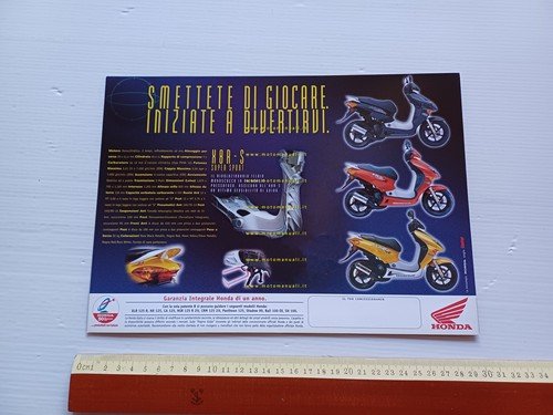 Honda X8R-S 50 Super Sport 1999 depliant ITALIANO originale