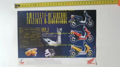 Honda X8R-S 50 Super Sport 1999 depliant ITALIANO originale brochure …