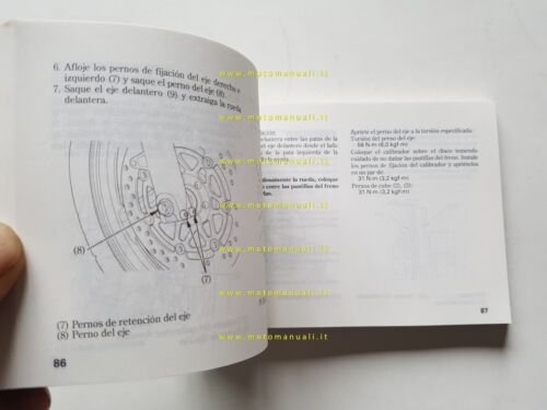 Honda XL 1000 V Varadero 1998 manuale uso manutenzione originale …