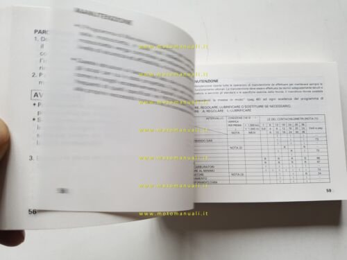 Honda XL 1000 V Varadero 1998 manuale uso manutenzione originale …
