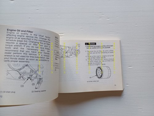 Honda XL 1000 V Varadero 2001 manuale uso libretto istruzioni …