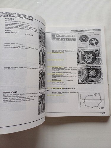 HONDA XL 1000 V VARADERO 2003 manuale officina originale italliano
