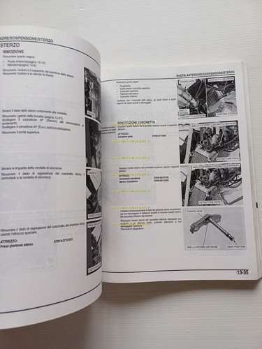 HONDA XL 1000 V VARADERO 2003 manuale officina originale italliano