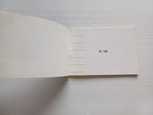 Honda XL 125 1983 manuale uso manutenzione originale ITALIANO