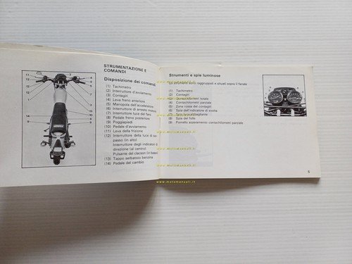Honda XL 125 1983 manuale uso manutenzione originale ITALIANO